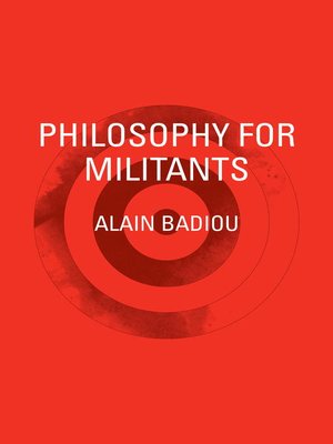 cover image of Philosophy for Militants